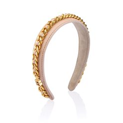 BALMAIN HAIR Riboto leidimo lankelis Leather Chain Headband SS22