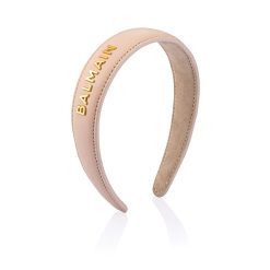 BALMAIN HAIR Ribto leidimo lankelis Leather Headband SS22