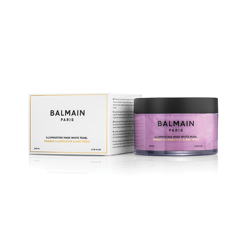 BALMAIN HAIR kaukė šviesintiems plaukams / Illuminating Mask White Pearl 200ml