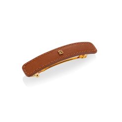 BALMAIN HAIR segtukas didelis / LE Riviera Barrette Cognac L SS23