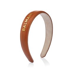BALMAIN HAIR didelis lankelis plaukams / LE Riviera Headband Cognac L