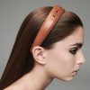 BALMAIN HAIR didelis lankelis plaukams / LE Riviera Headband Cognac L - Image 5
