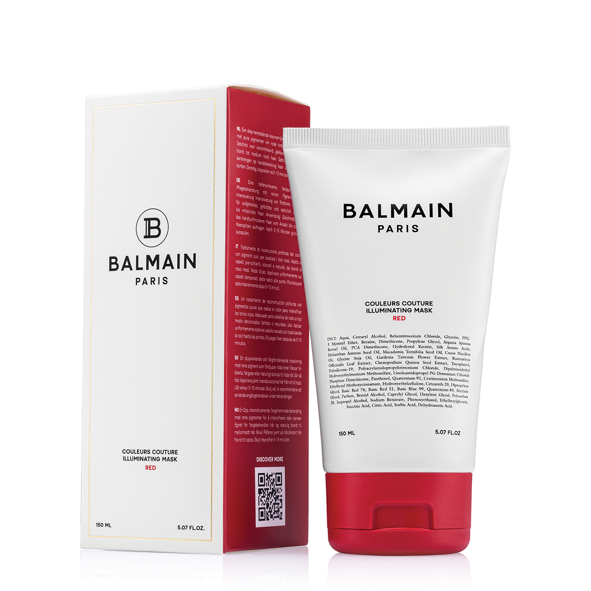 BALMAIN HAIR tonuojanti plaukų kaukė Red 150ml / Illuminating Red Hair Mask 150ml