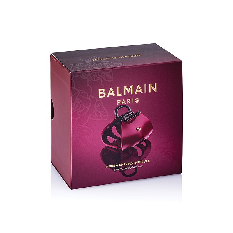 BALMAIN HAIR segtukas plaukams Imperiale Velvet Burgundy XL / Pince Imperiale Velvet Burgundy XL - Image 4