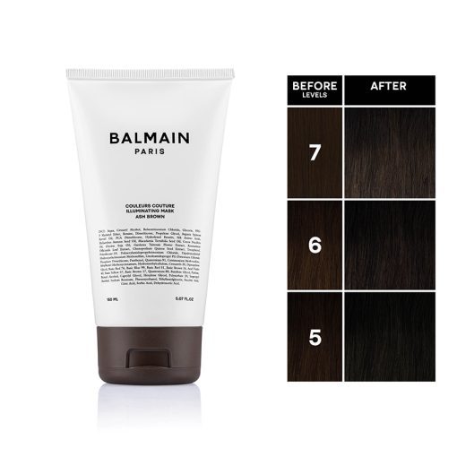 BALMAIN HAIR tooniv juuksemask külm pruun / Illuminating ASH Brown Hair Mask 150ml - Image 2