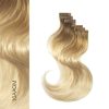 BALMAIN HAIR nematomos juostelės plaukų priauginimui / Easy Invisible Tape Extensions, Human Hair (40/55cm) - Image 3