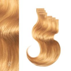 BALMAIN HAIR Daugkartinio naudojimo lipnios žmogaus plaukų priauginimo juostelės / Resuable Tape Extensions, Human Hair - 9G, 55cm