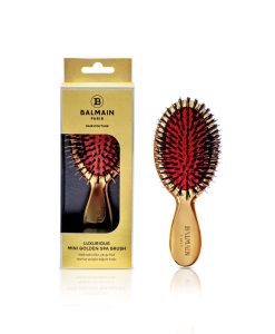BALMAIN HAIR 18K auksu padengtas mini plaukų šepetys / Mini Golden Spa Brush
