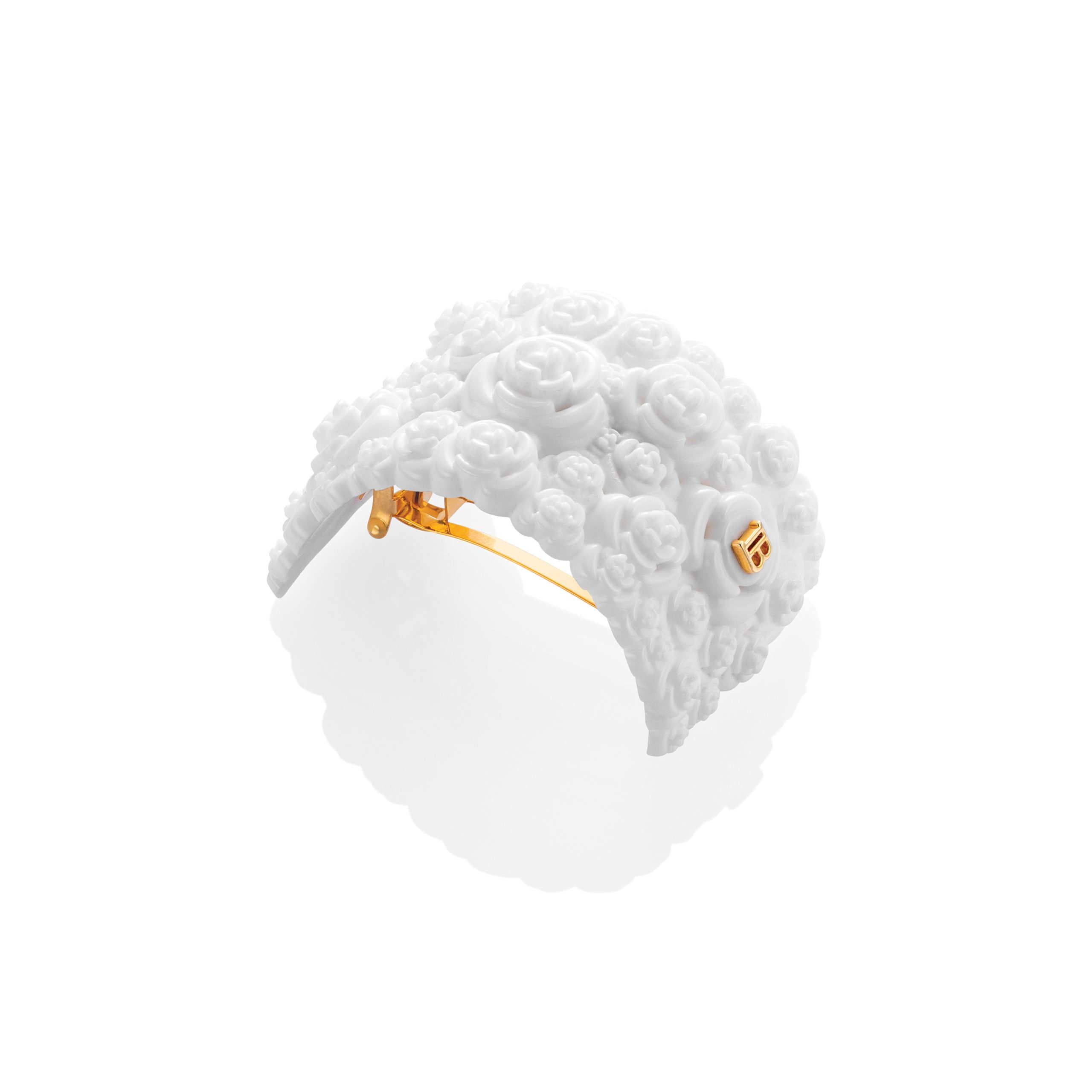 BALMAIN HAIR 3D gėlių formos plaukų segtukas / 3D FLORAL PONYTAIL CLIP