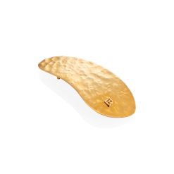 BALMAIN HAIR 18 karatų auksu padengtas plaukų segtukas / PRINTEMPS GOLDEN LEAF BARRETTE