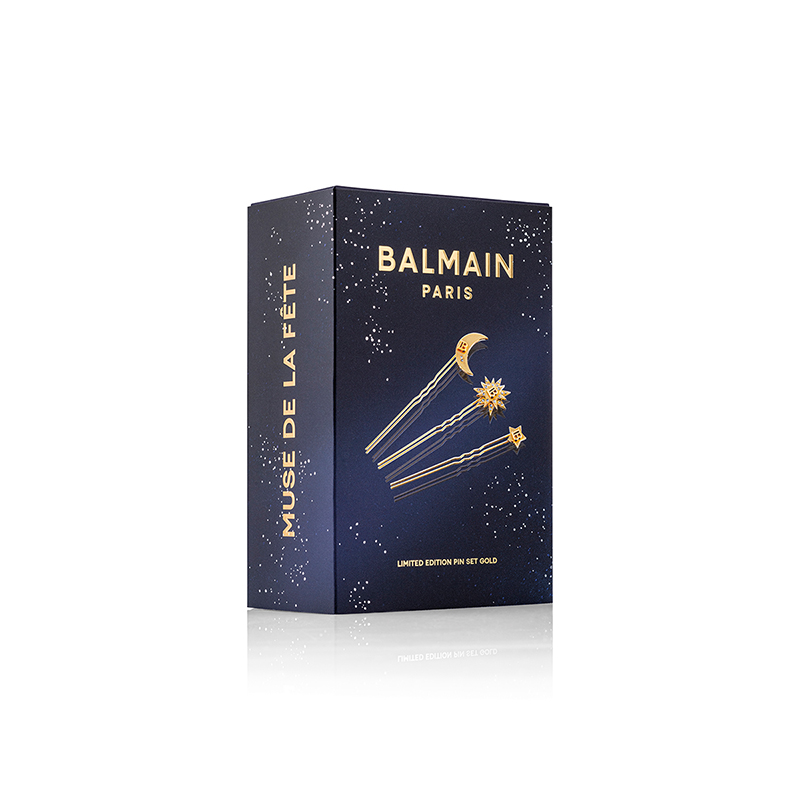 BALMAIN HAIR  Smeigtukų plaukams rinkinys / Muse de la Fête Limited Edition Gold - Image 3