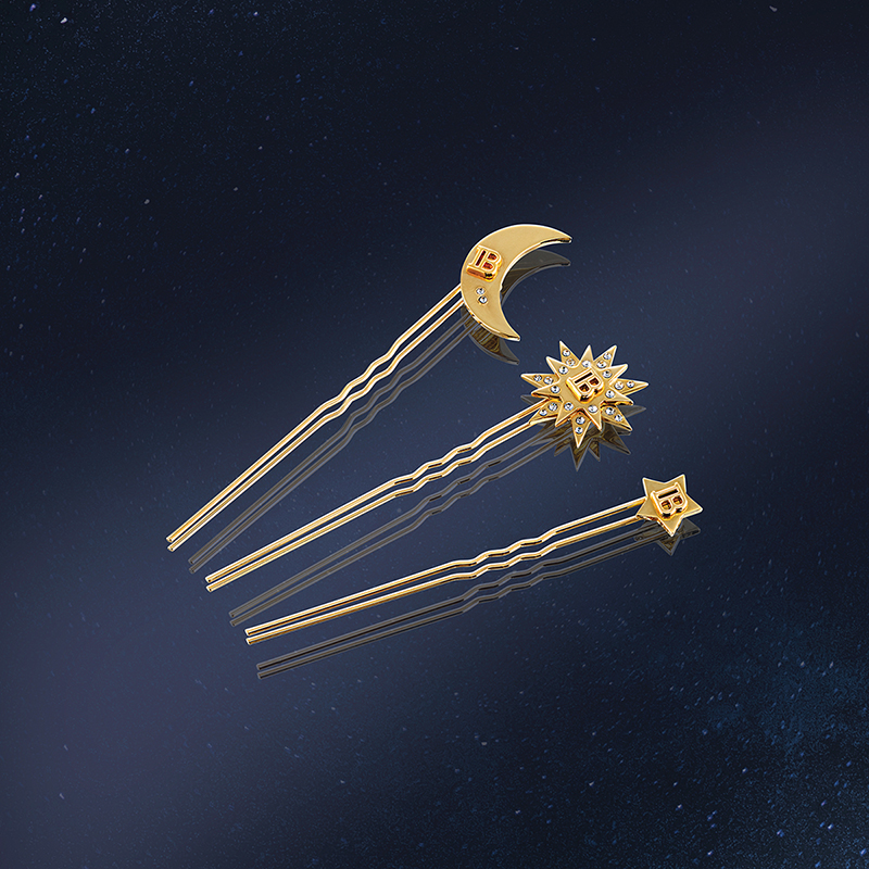 BALMAIN HAIR  Smeigtukų plaukams rinkinys / Muse de la Fête Limited Edition Gold