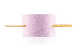 BALMAIN HAIR plaukų segtukas su rožiniais kristalais / Pink Crystal Hair Barrette Gold plated hair pin