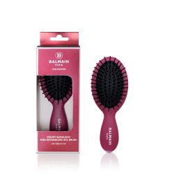 BALMAIN HAIR Antivelianti mini plaukų šukė burgundinė / Detangling Brush Mini Burgundi