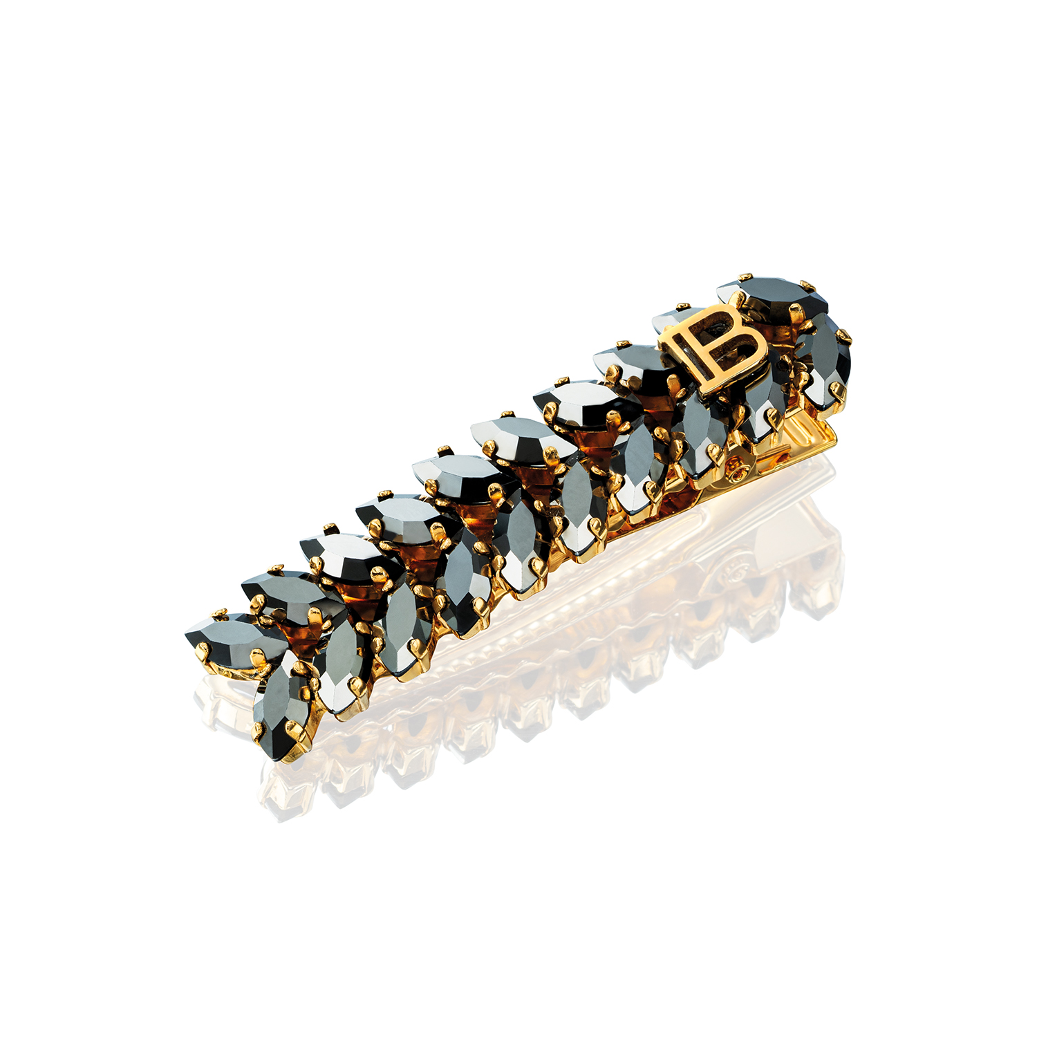 BALMAIN HAIR Locks of Legacy plaukų segtukas / Midnight Black Crown Barrette