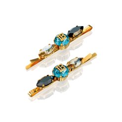 BALMAIN HAIR Locks of Legacy plaukų segtukų duetas / Midnight Black Legacy Slides Duo