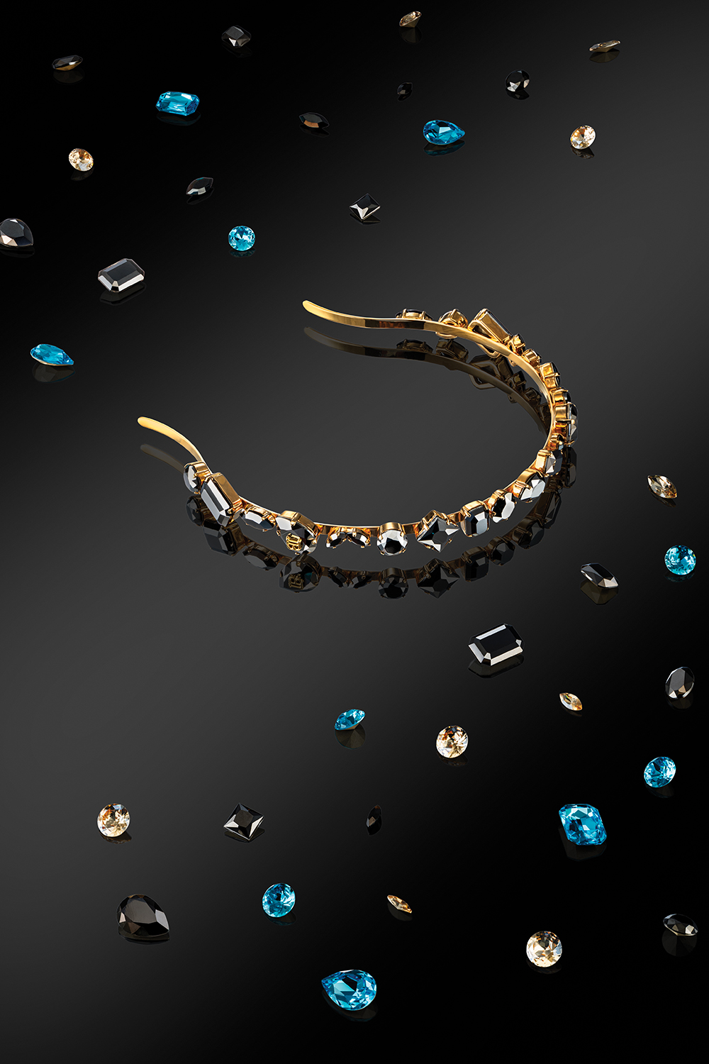 BALMAIN HAIR Locks of Legacy plaukų lankelis / Midnight Black Legacy Headband - Image 2