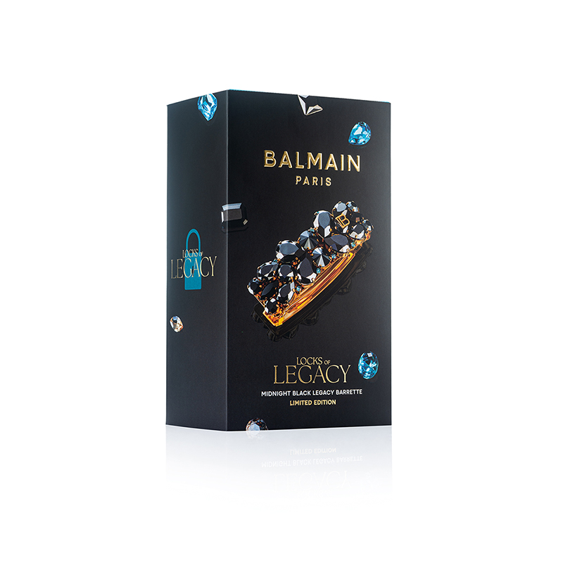 BALMAIN HAIR Locks of Legacy Midnight Black Legacy Crown Barrette plaukų segtukas - Image 3