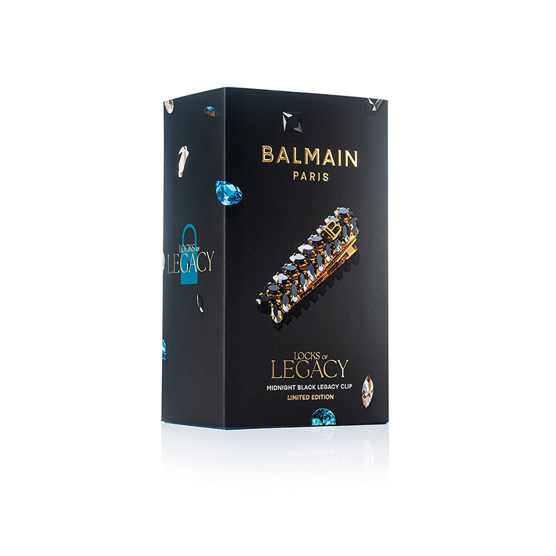 BALMAIN HAIR Locks of Legacy plaukų segtukas / Midnight Black Crown Barrette - Image 3